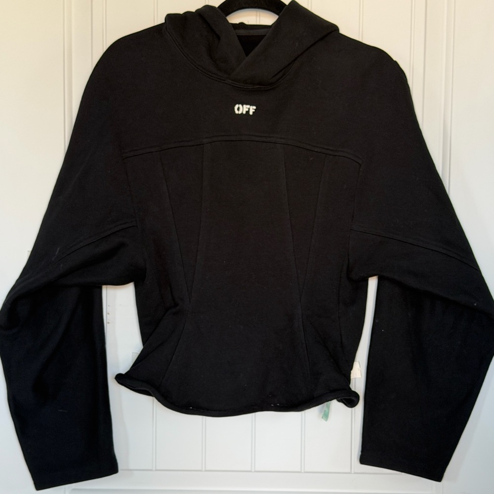 Off-white Black Women's hoodie sweater